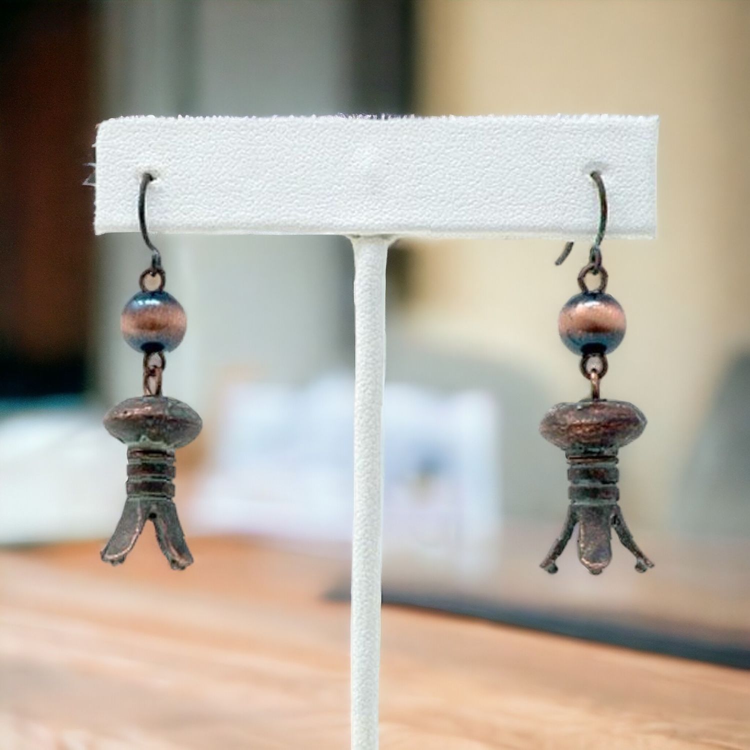 Single Blossom Dangle Earrings