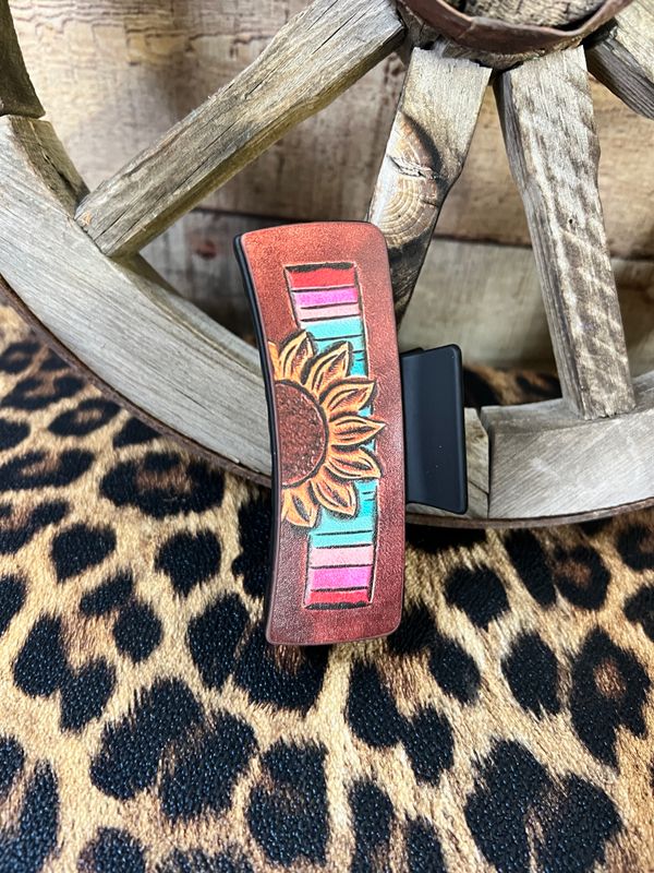 Sunflower Sunset Hair Claw