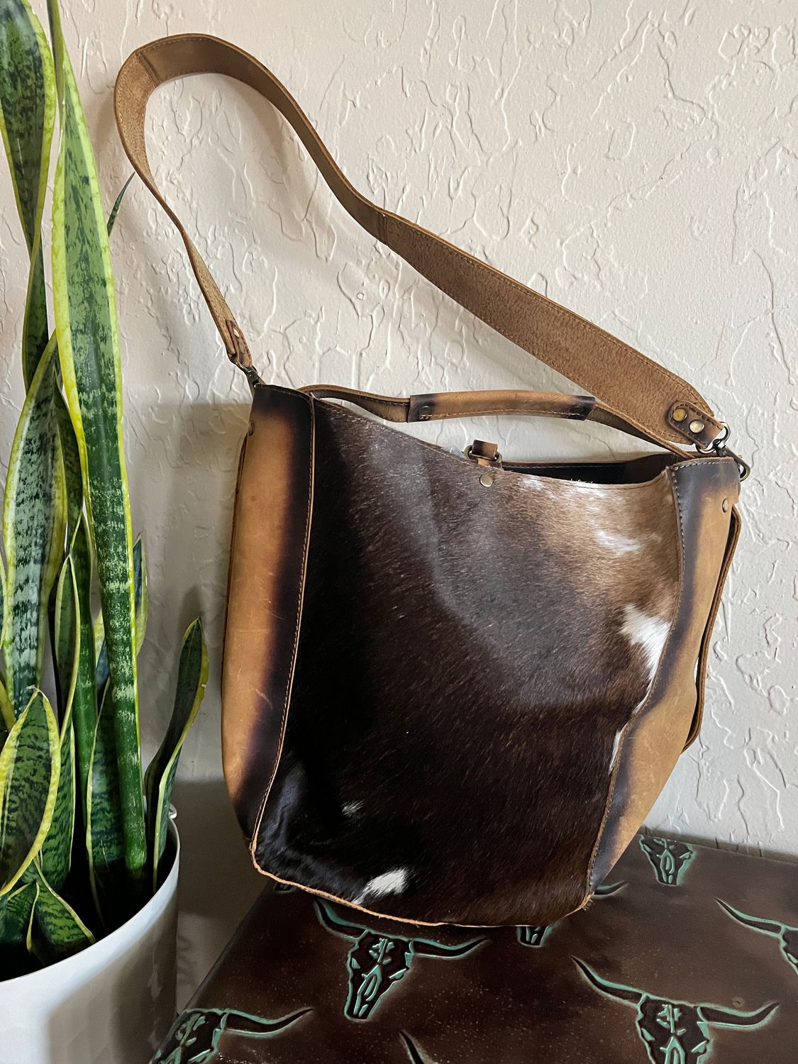 Cowhide Sac Tote Bag