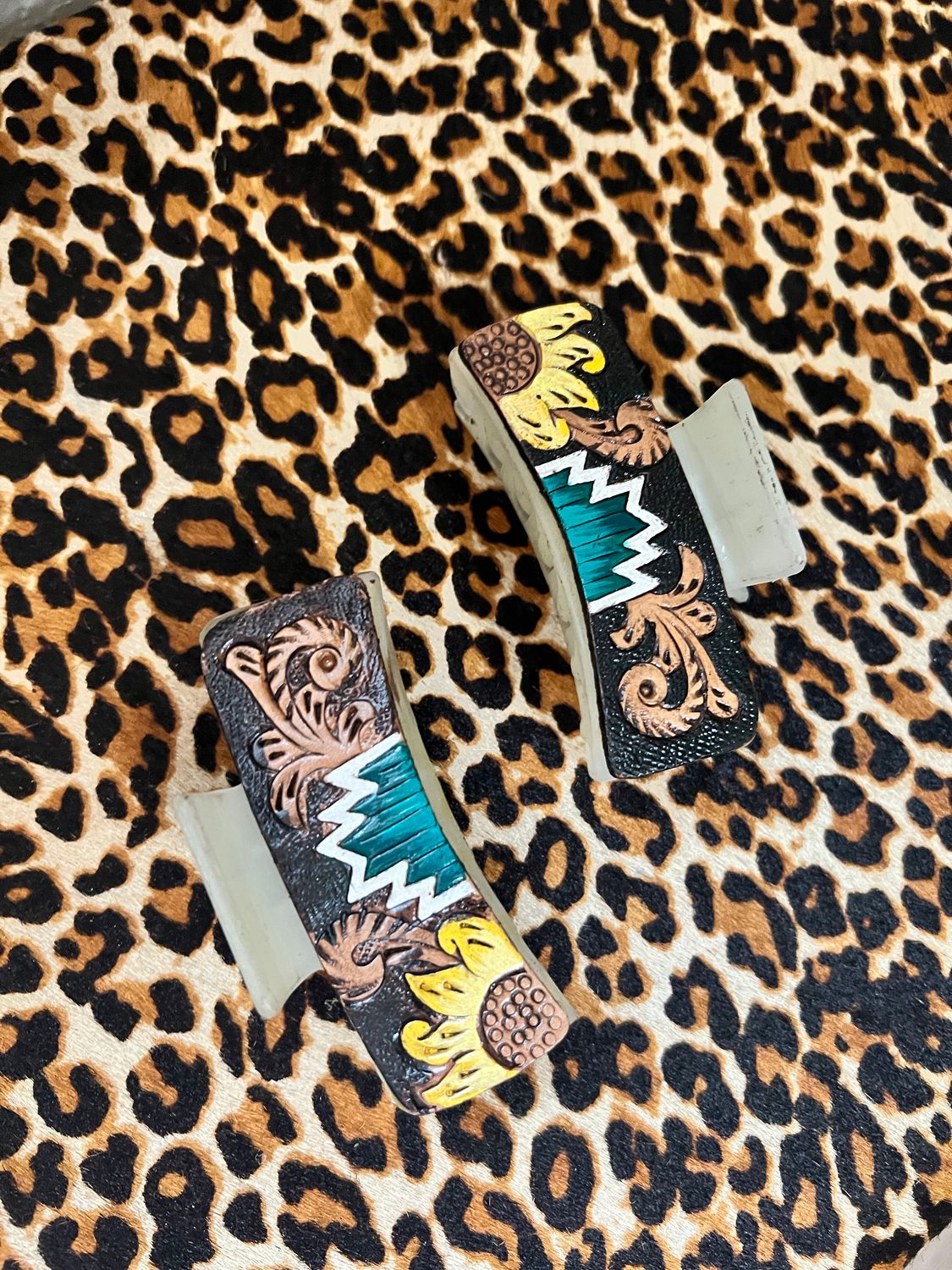 Sunflower Aztec Hair Claw
