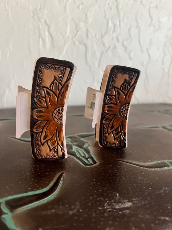 Rustic Sunflower Hair Claw