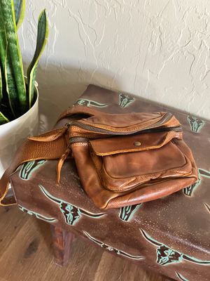 Leather Belt Sling Bag