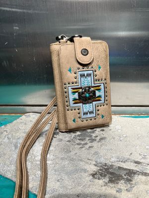 Aztec Concho Phone Wallet Crossbody