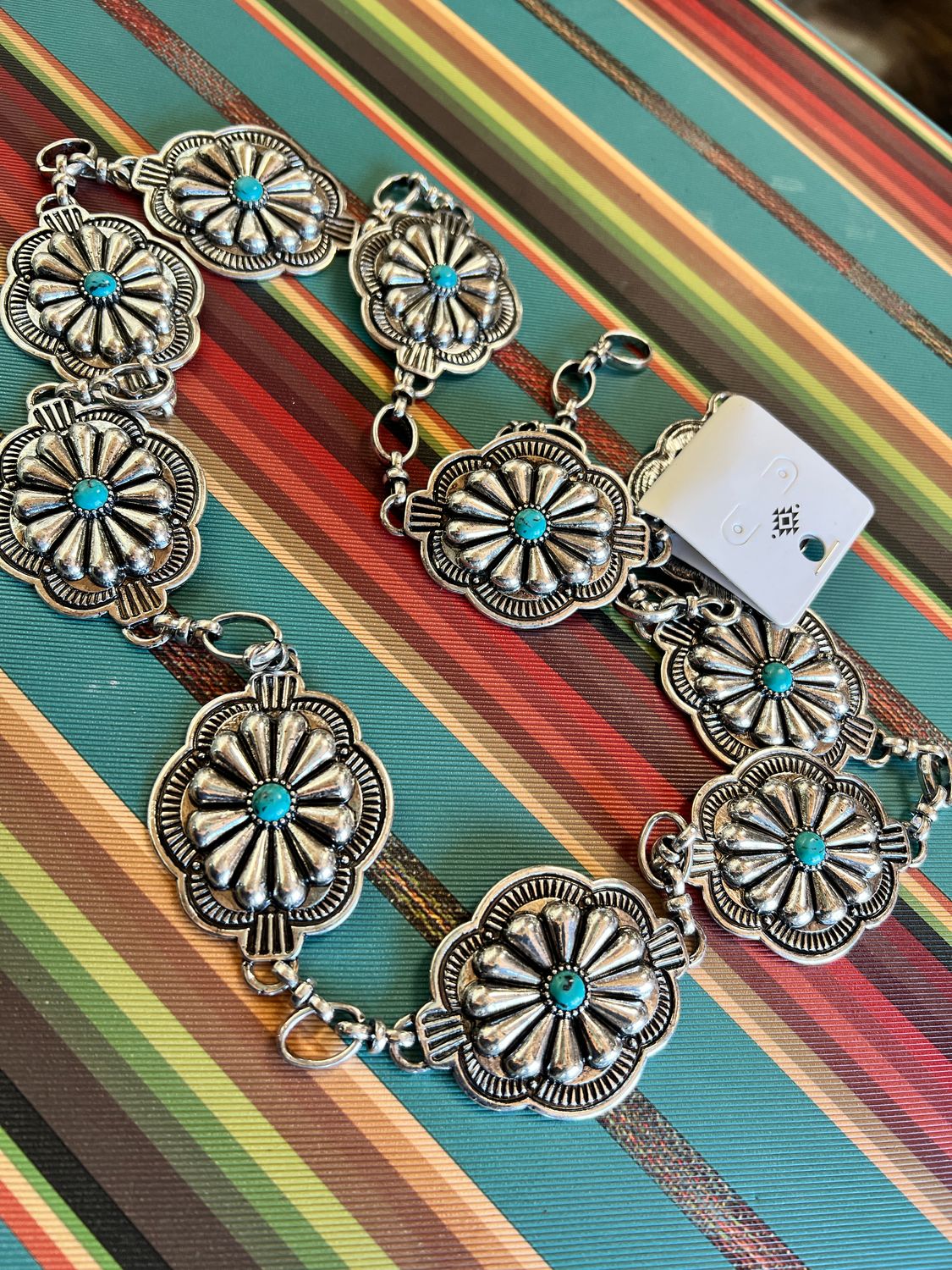 Turquoise Stone Concho Belt
