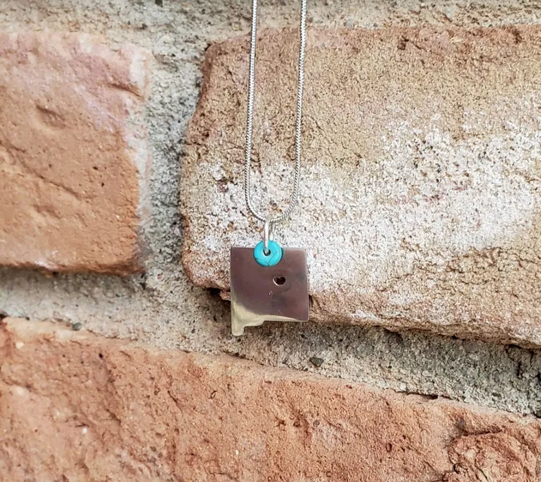 NM State Cutout Necklace