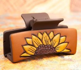 Positive Vibes Sunflower Hair Claw