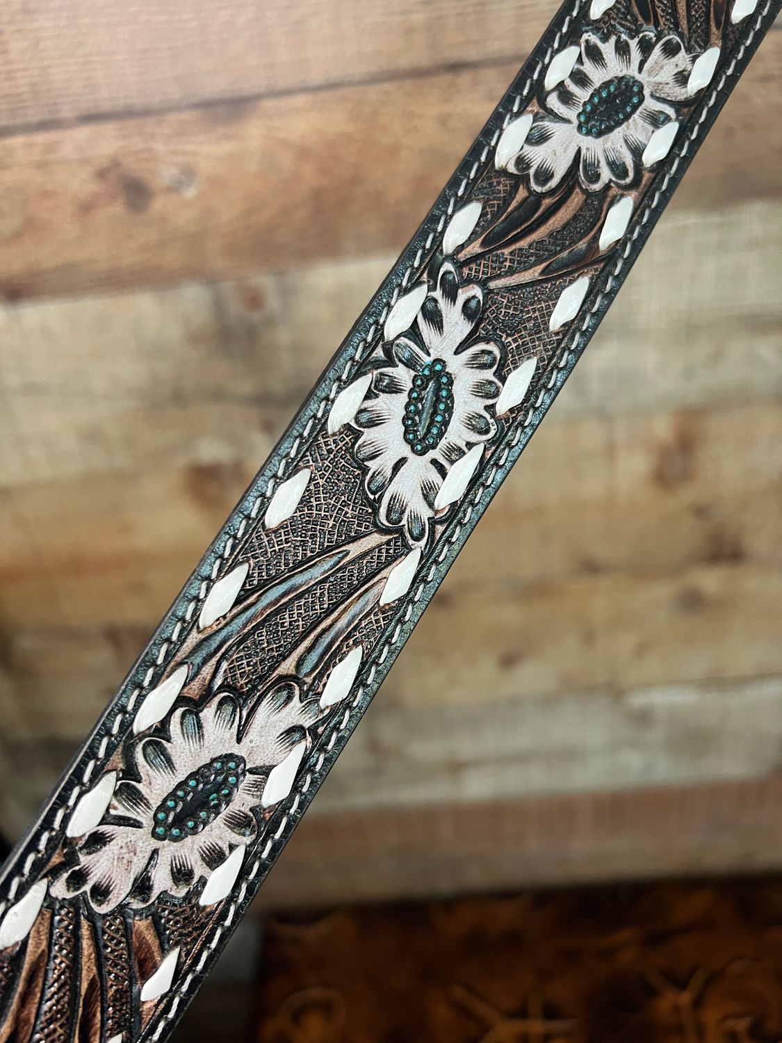 Floral Tooled Strap