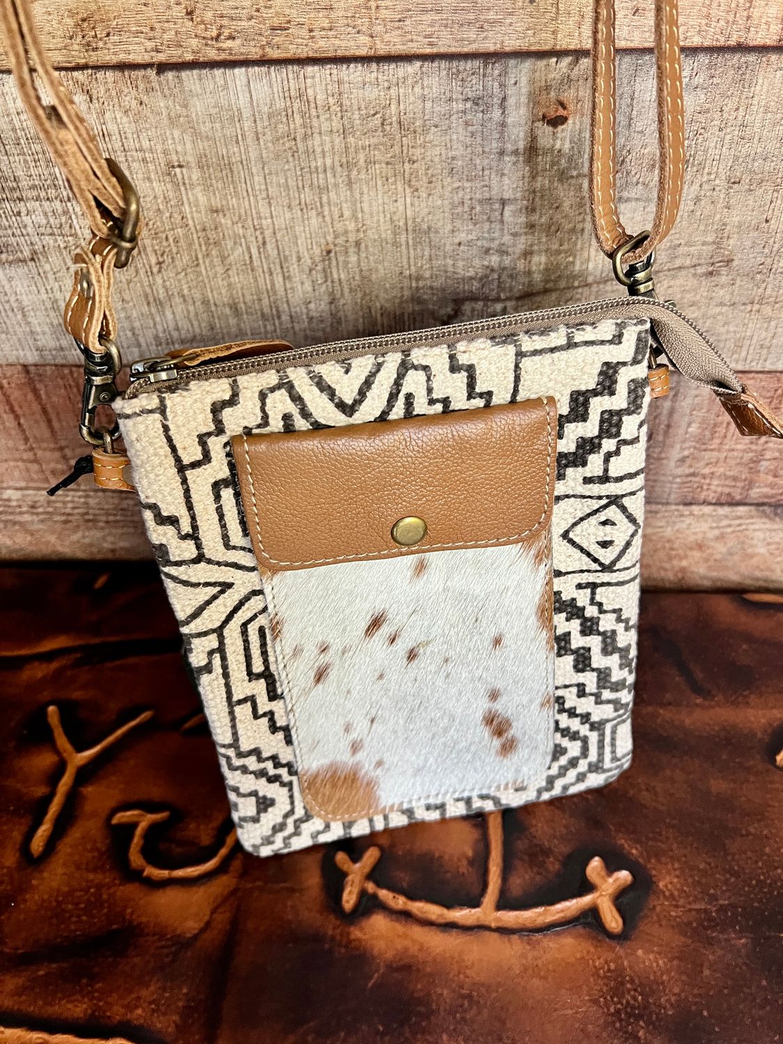 Canvas Hide Small Crossbody