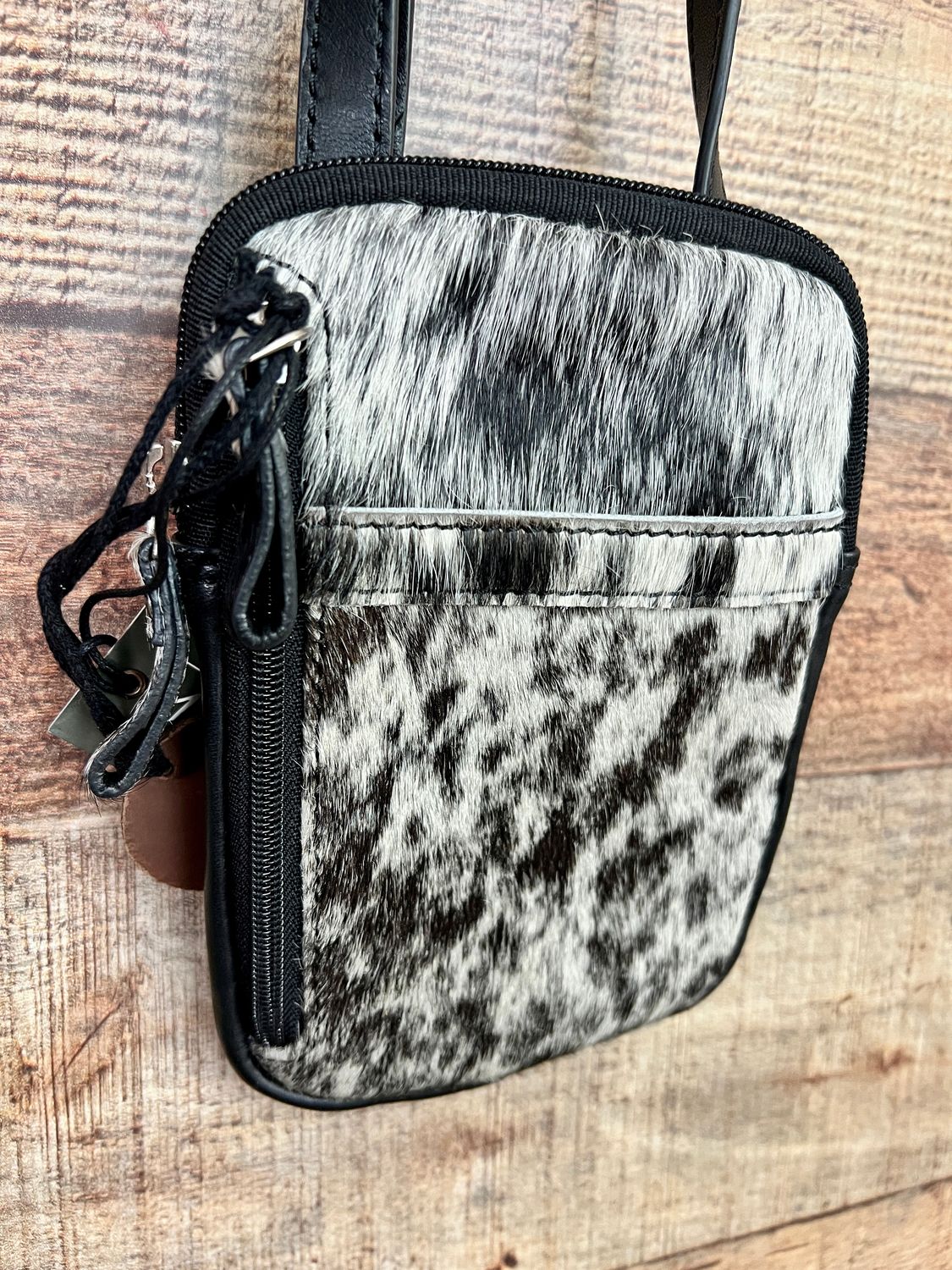 Cowhide Zip Bag