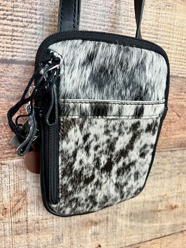 Cowhide Zip Bag