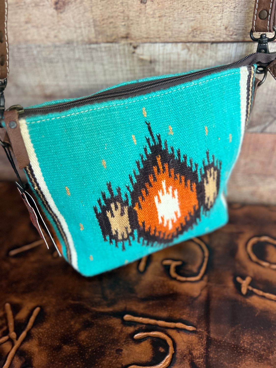 Turquoise Crossbody Western Bag