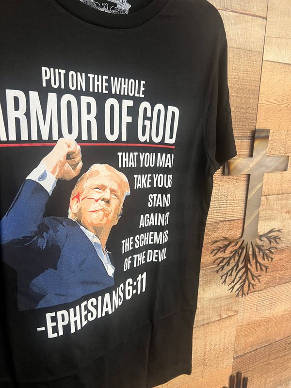 Trump Fist-Ephesians 6:11 Tee