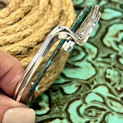 Patina Linked Cuff Bracelet