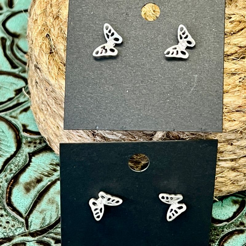 Butterfly Stud Budd Earrrings