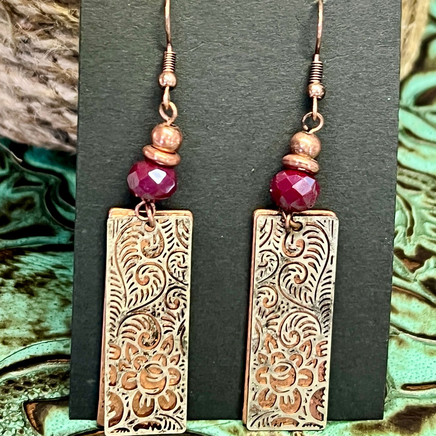 Wild Spirit Flower Bar Earrings