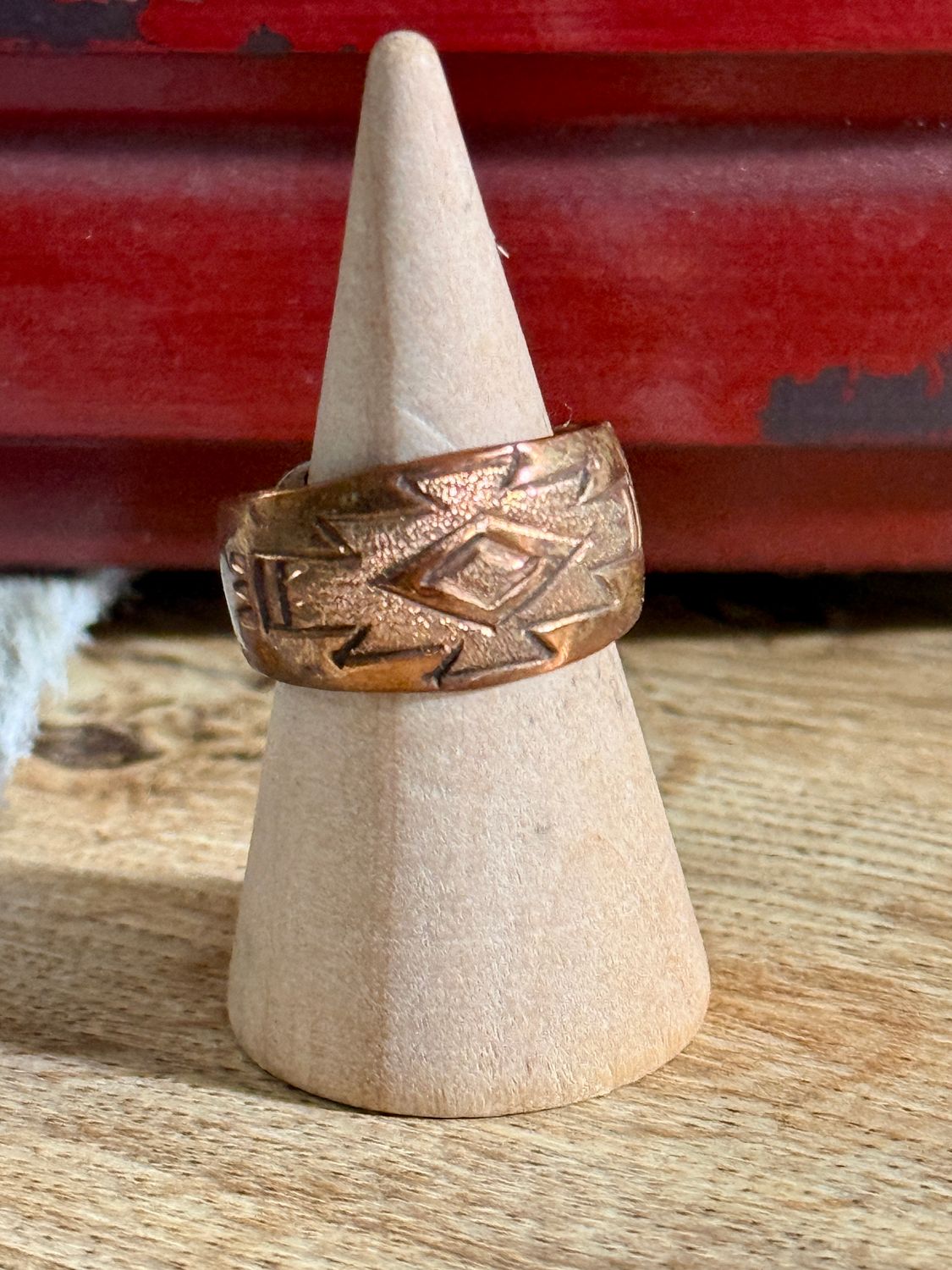 Authentic Copper Aztec Band Size 6.5