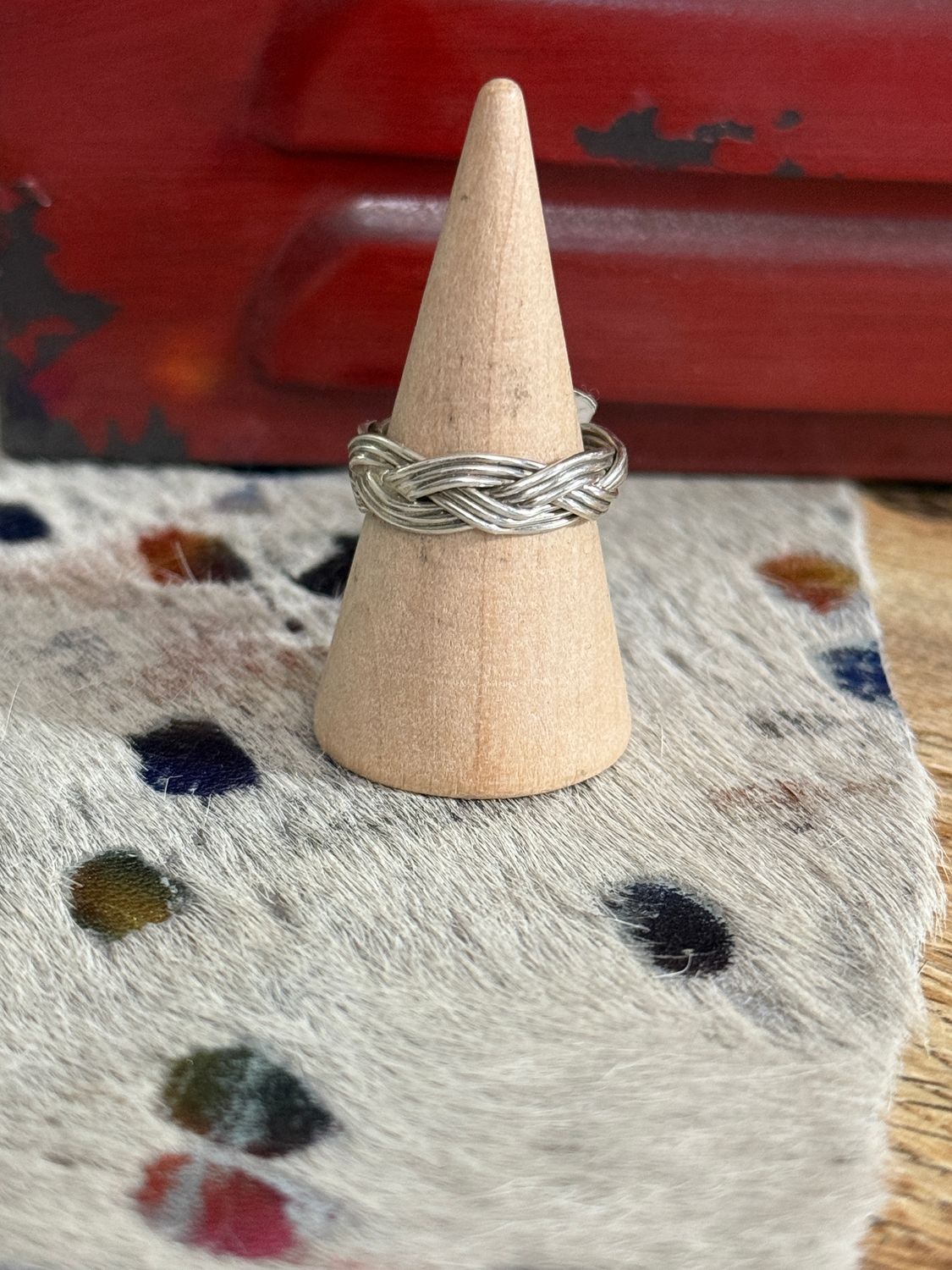 Sterling Braided Band Size 6.5