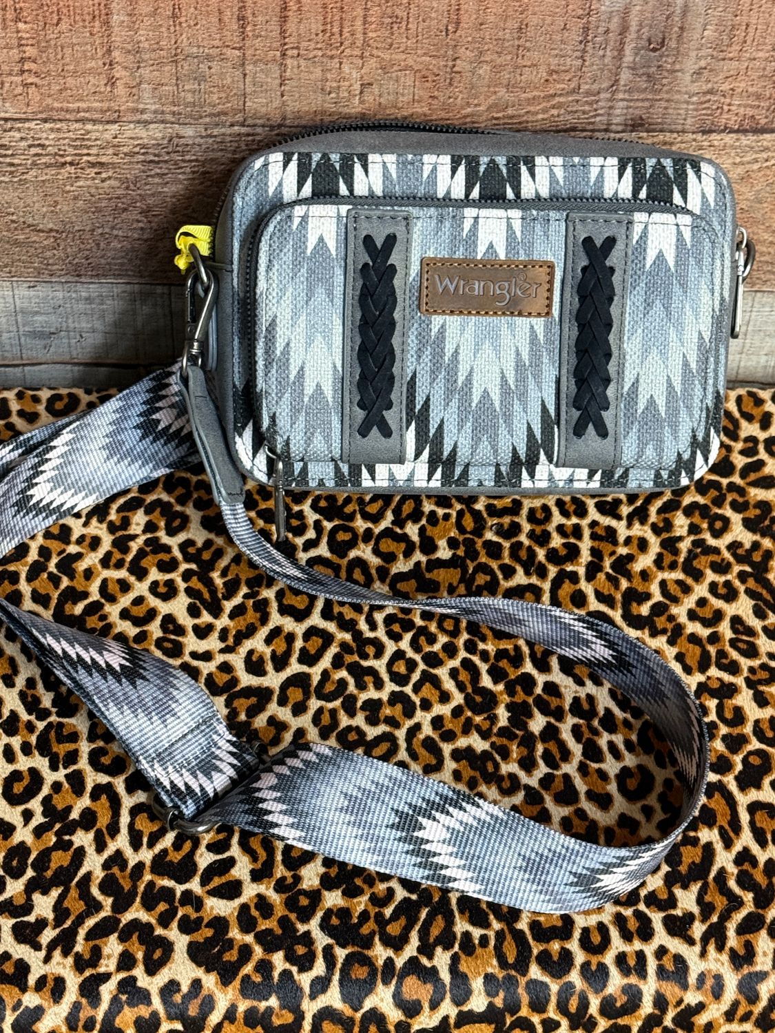 Wrangler Gray Southwest Crossbody Bag