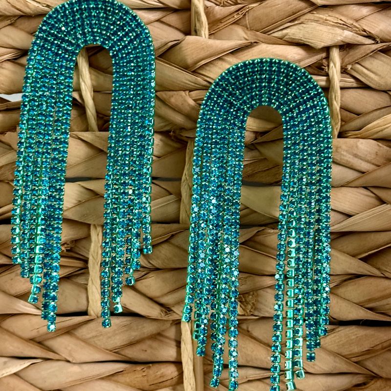 Bling Malachite Rainbow Earrinings