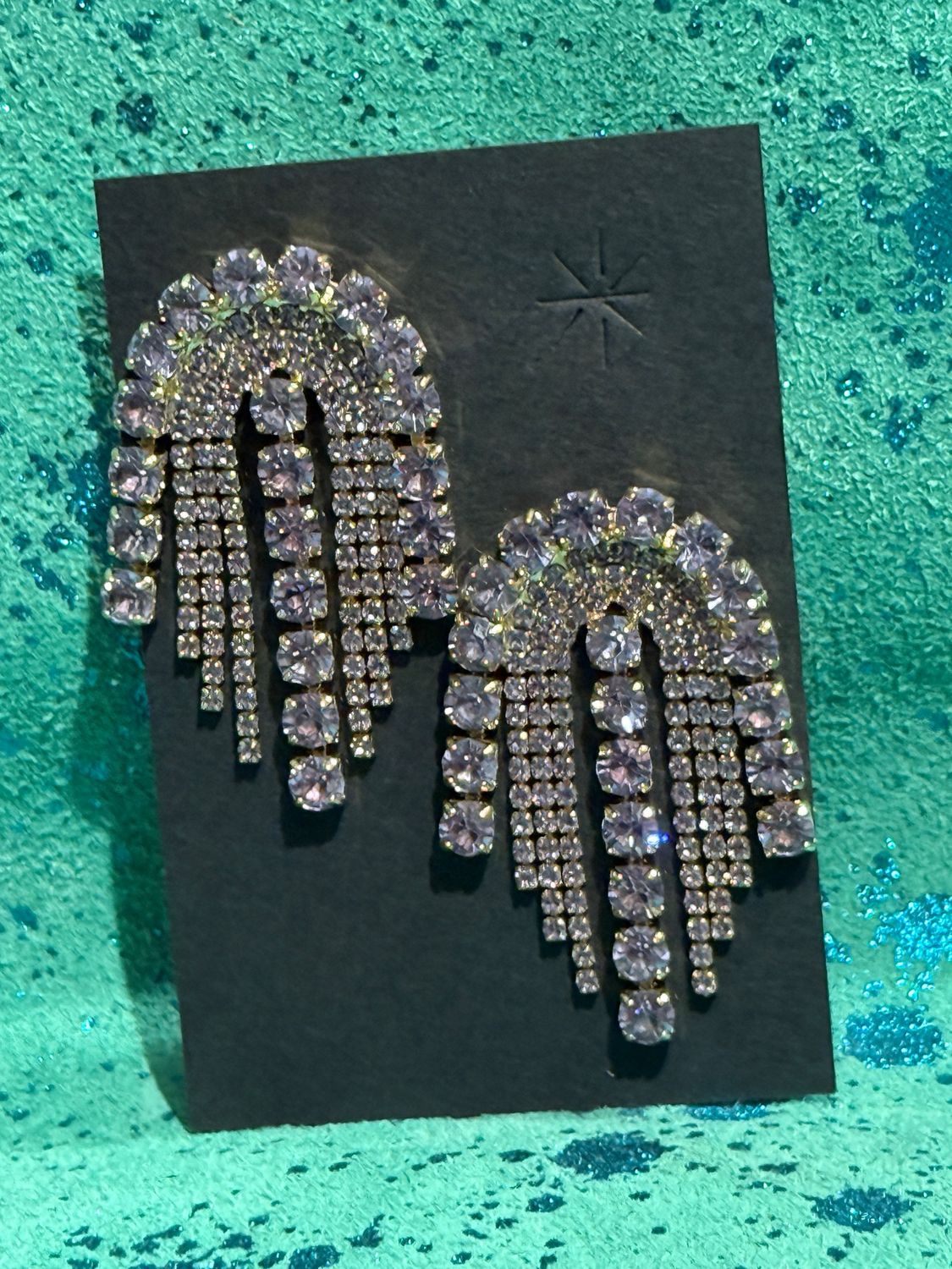 Bling Lilac Baby Jumbo Earrings