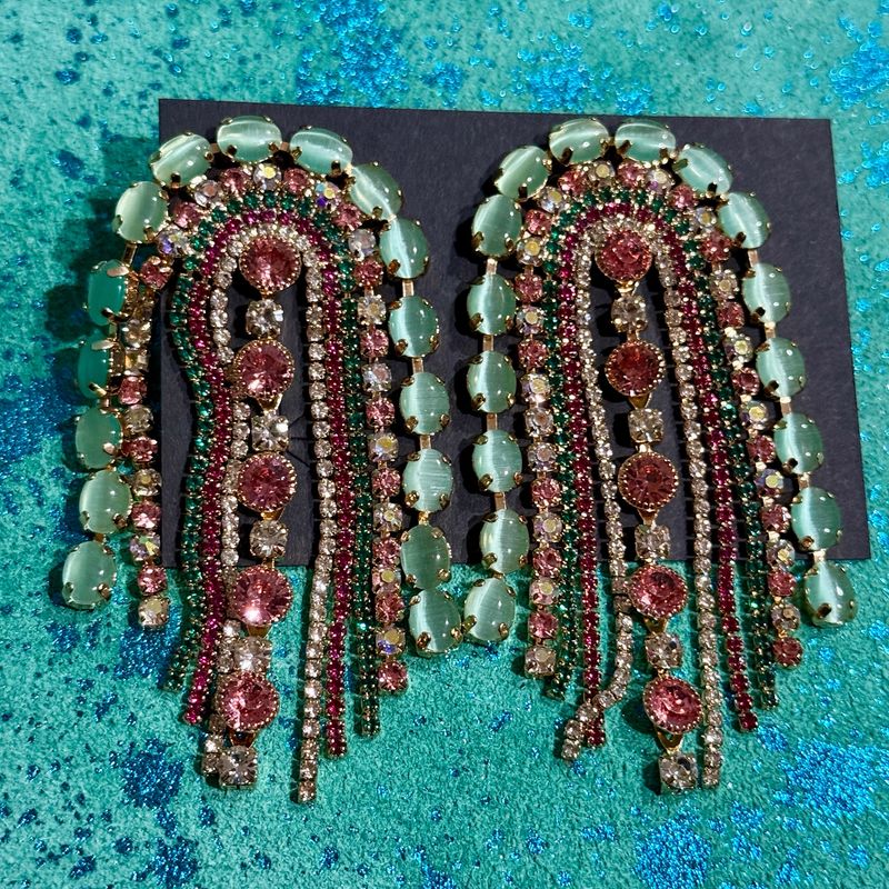 Bling Jellyfish Jumbo Earrings