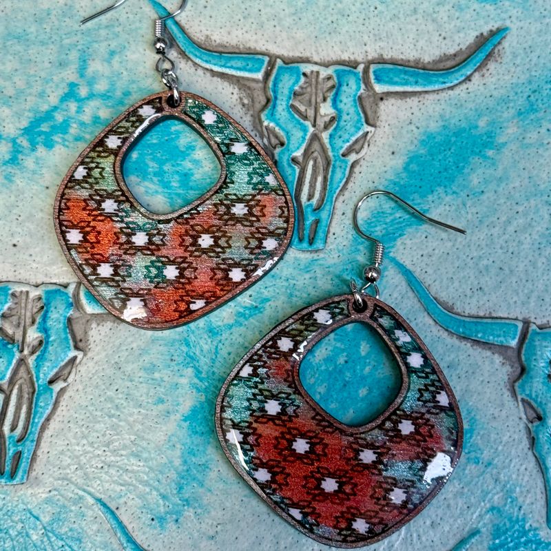 Patina Aztec Earrings