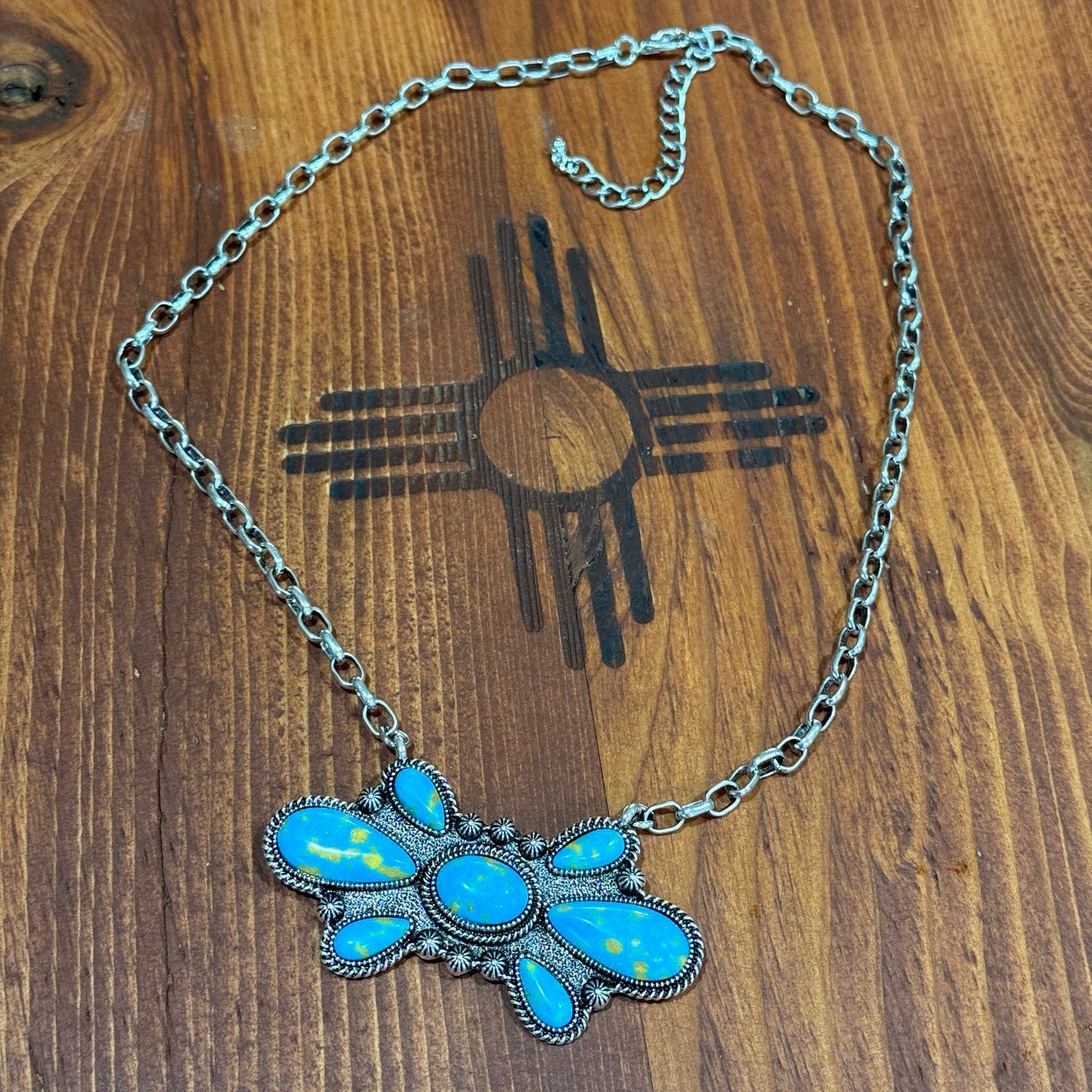 Turquoise Bullseye Necklace