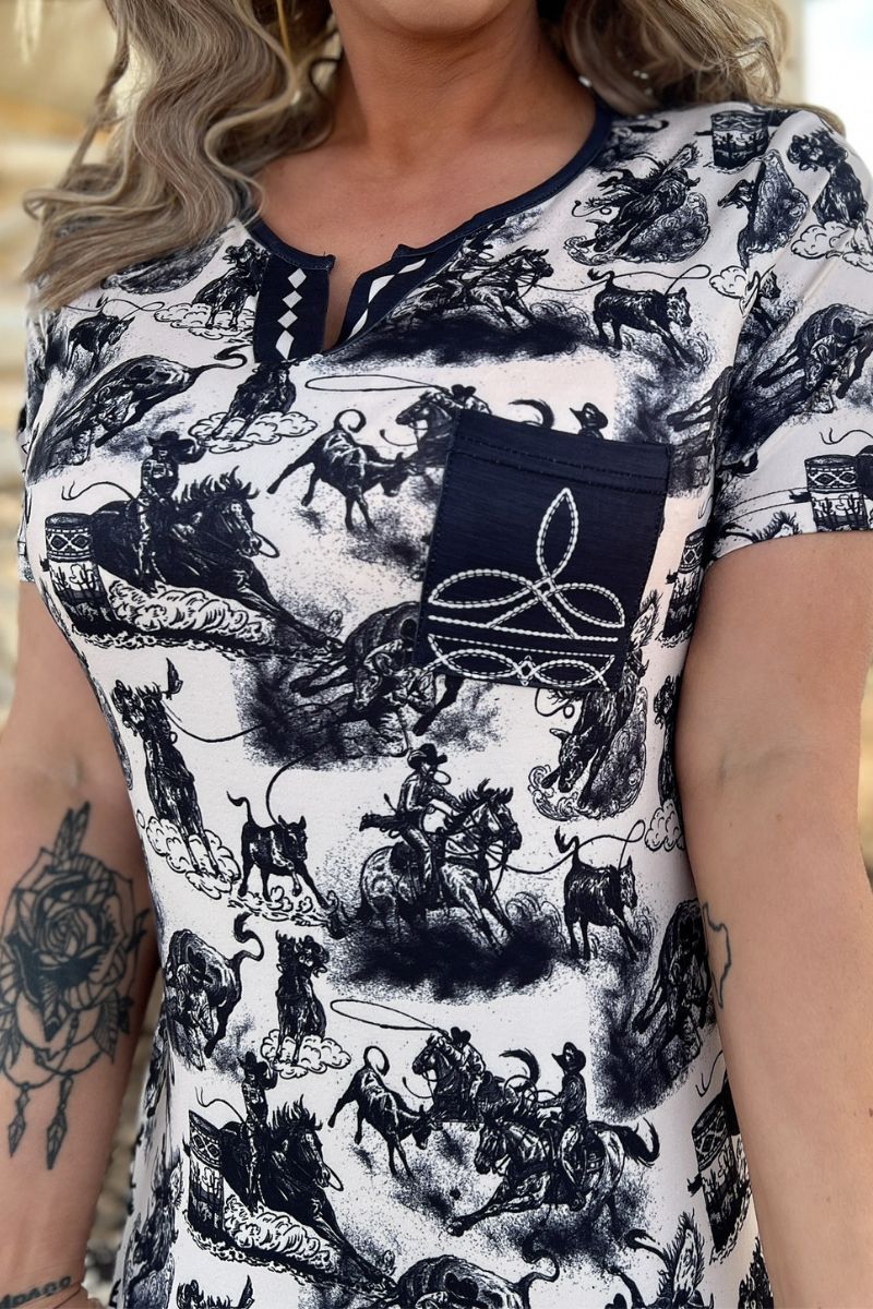 Rodeo Road Bootstitch Top