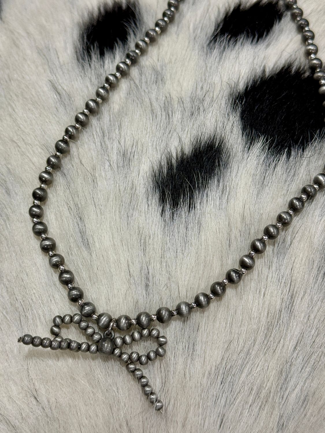 Western Navajo Bead Bow Necklace