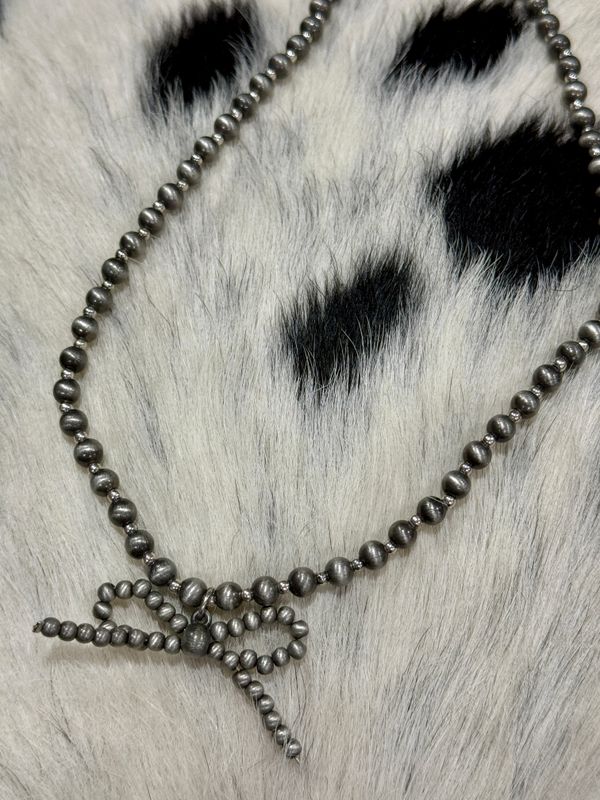 Western Navajo Bead Bow Necklace