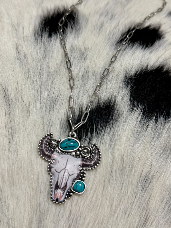Western Pendant Necklace - Cactus | Steer  - STEER