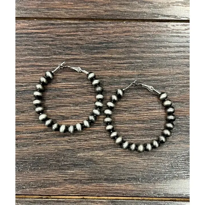 Navajo Bead Hoop Earrings 720219