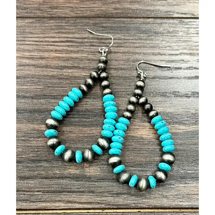 Handmade Navajo Bead Earrings
