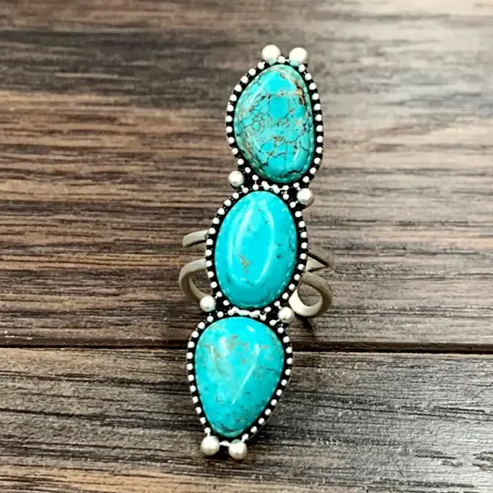 Turquoise Adjustable Ring 