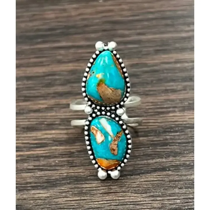 Gemstone Adjustable Ring 