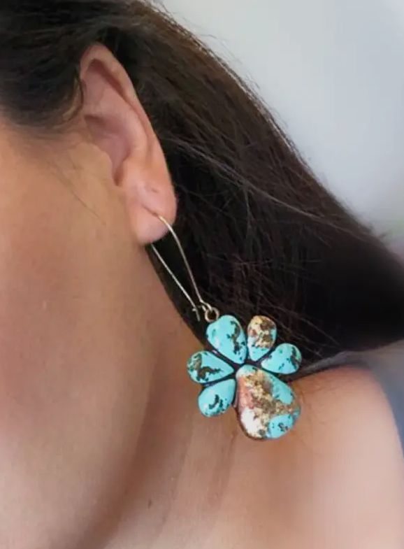 Aquilla Earrings- Turquoise Stone