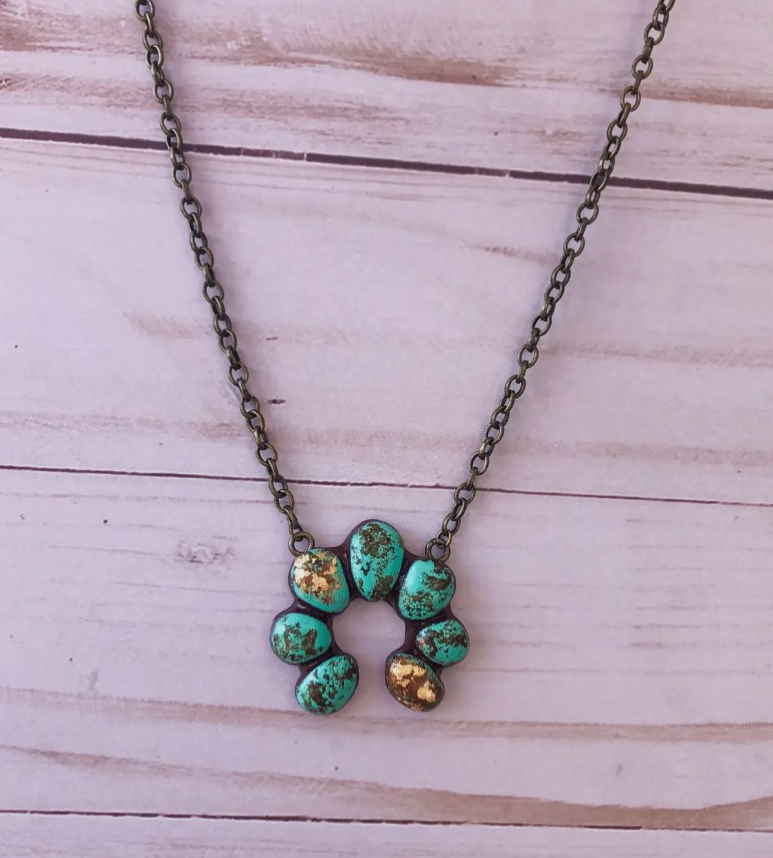 Torrington Short Necklace- Turquoise Stone