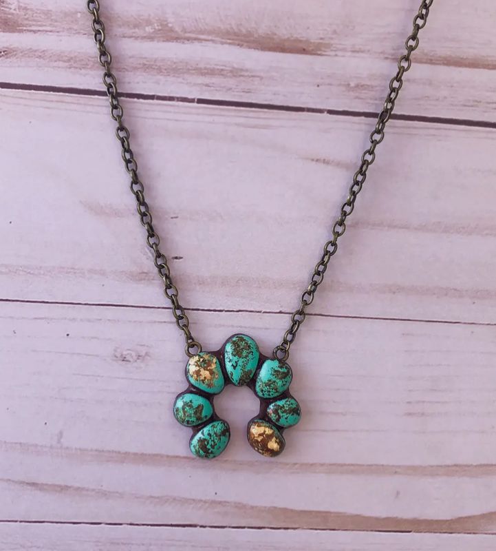 Torrington Short Necklace- Turquoise Stone
