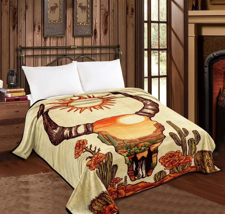 Skull Queen Size Mia Throw Blanket 