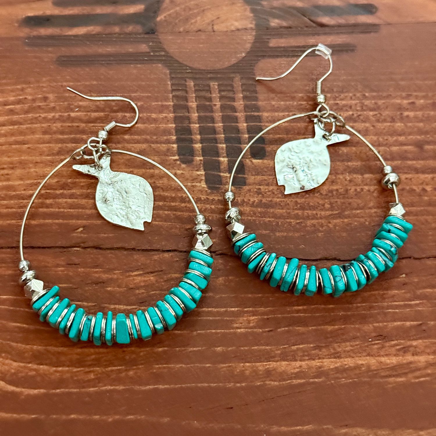 Bangle Moon Hoop Earrings