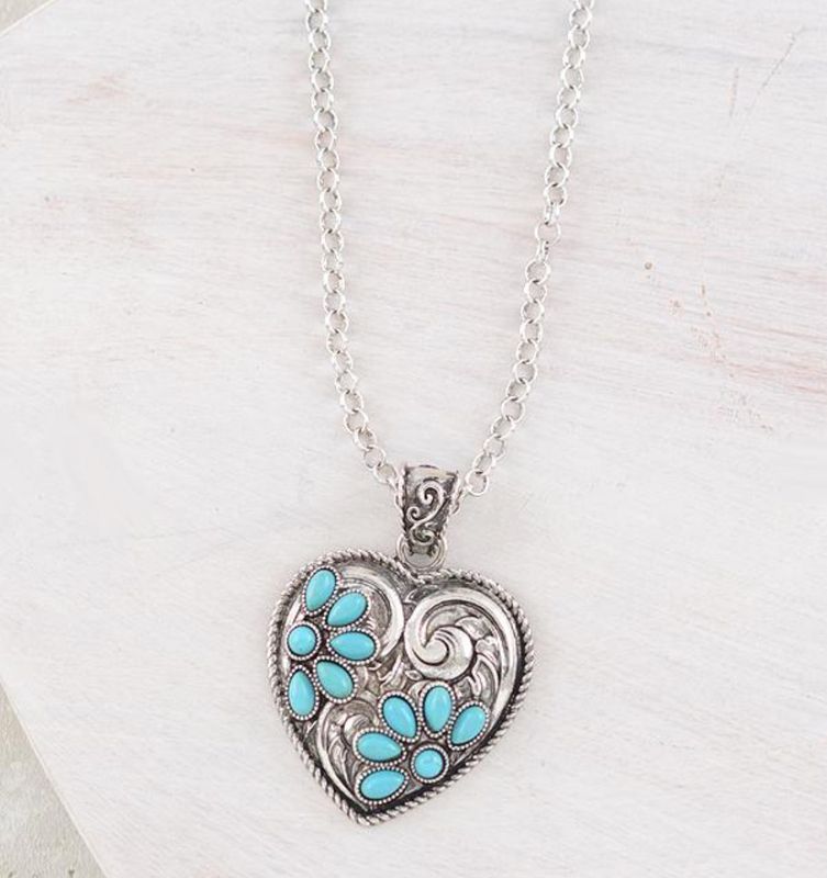 Turquoise Heart Necklace