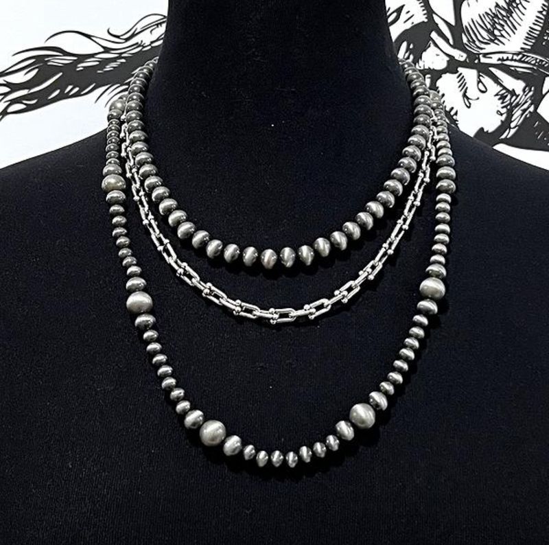 Navajo Pearl Layered Necklace