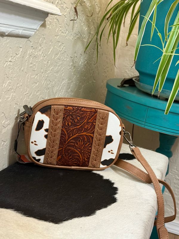 Brown Cow Small Crossbody 