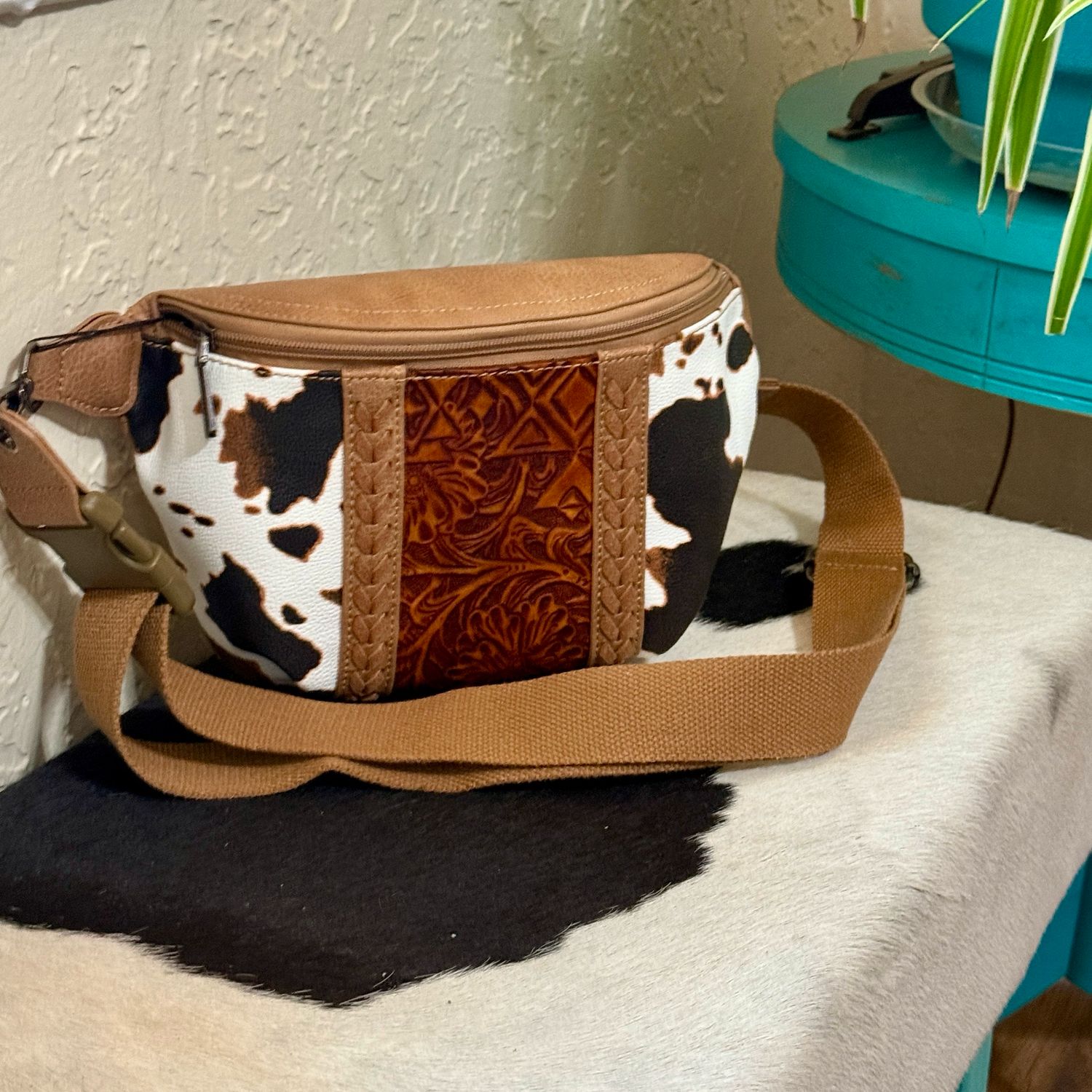 Brown Cow Fanny Pack Bag