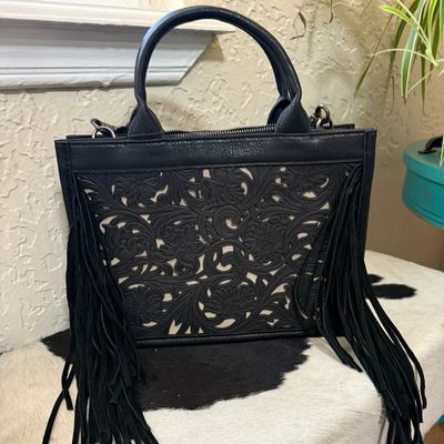 Trinity Ranch Black Tote/Crossbody