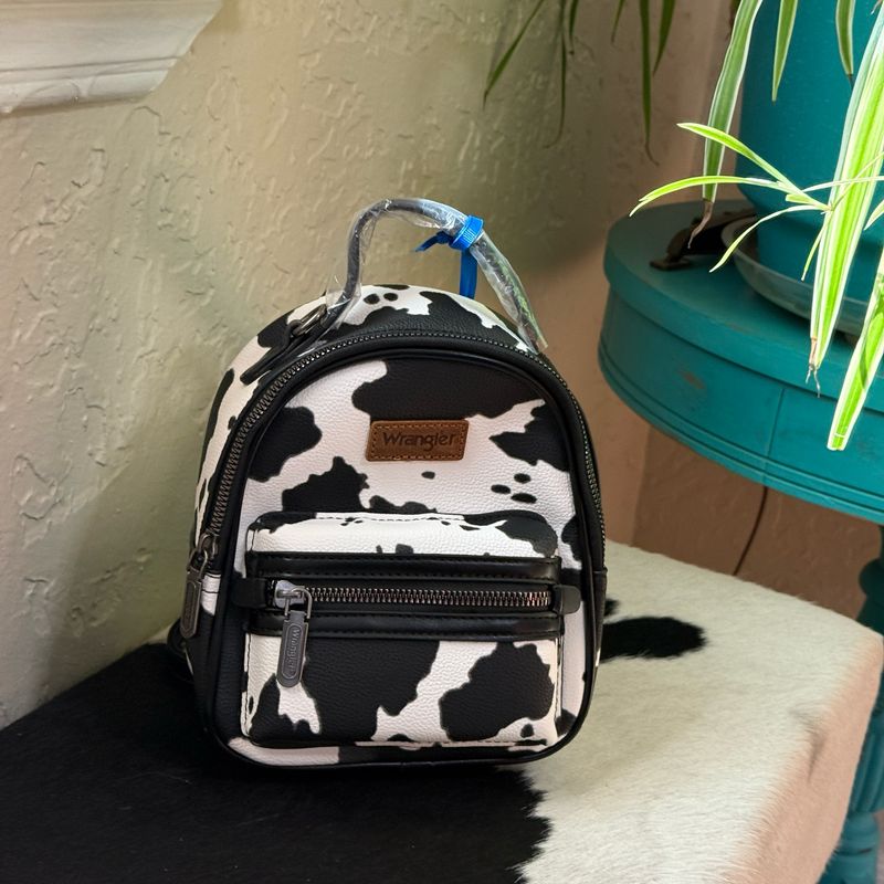 Wrangler Cow Print Mini Backpack Set