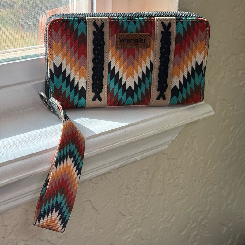 Wrangler Southwestern Multi Print Wallet
