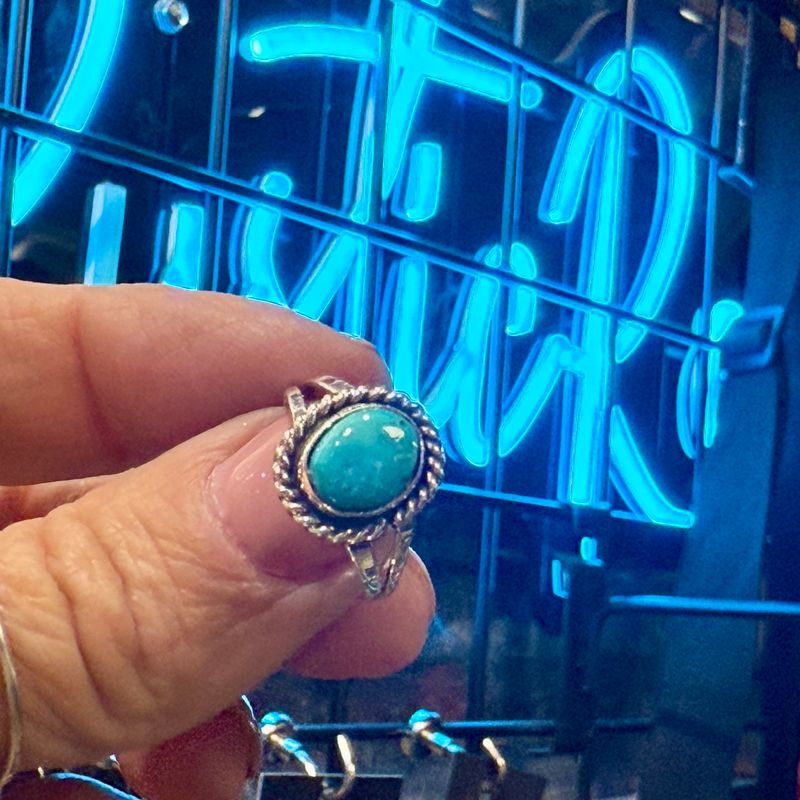 Blue Turquoise Ring Size 6