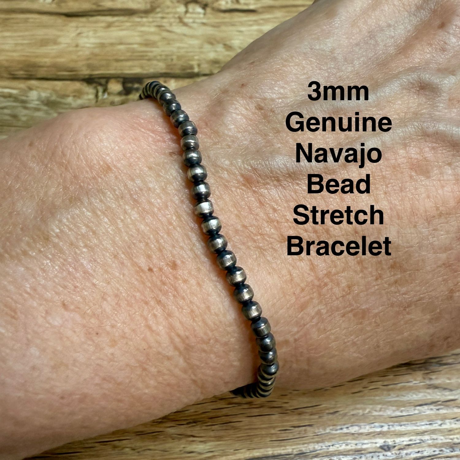 Navajo Pearl 3mm Stretch Bracelet