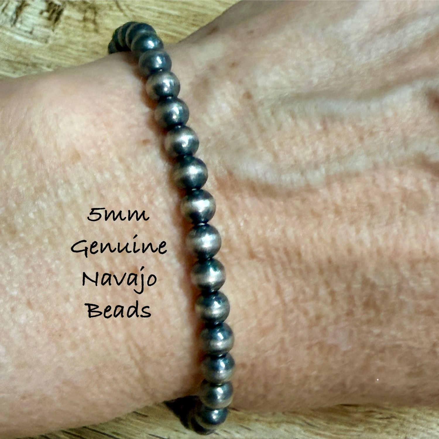 5mm Navajo Pearl Bracelet w/ Extender Chain